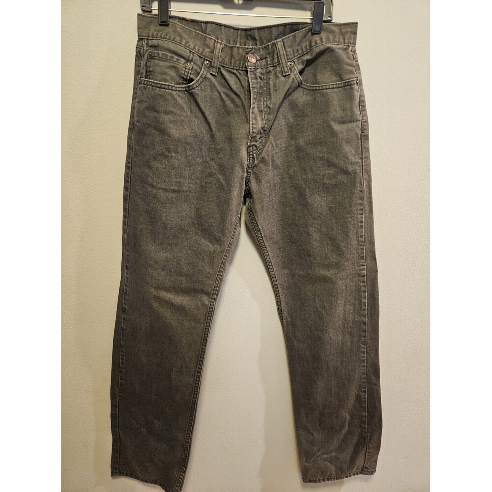 Levi’s 505 Regular Fit Jeans Men’s W33 L34 – Dark Gray / Charcoal Made in Egypt
